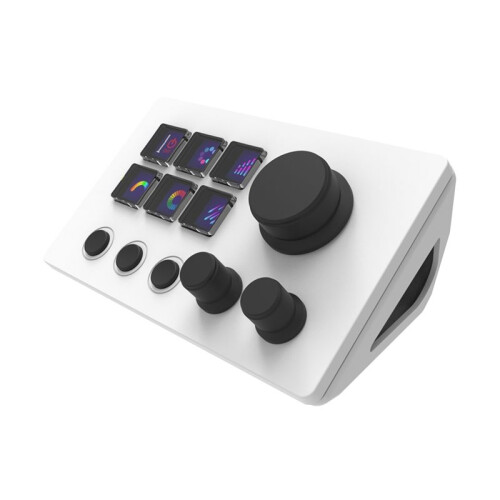 For StreamDeck Virtual Keyboard LCD Button 6 Keys Live Content Creation Controller Custom Button for Windows/Android/IOS