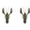 2Pcs Hummer Weiche Köder Angeln Köder 8Cm 16G Künstliche-Farbe 5 1