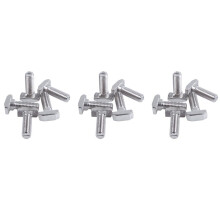 M8 Filetage T-Slot Vis À Tête Coulissante avec Goujon Fileté Ton Argent 15Pcs