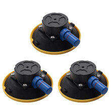 3X 4.5Inch Concave Vacuum Suction Cup 114.3mm Heavy Duty Hand Pump Suction Cup with Threaded Stud