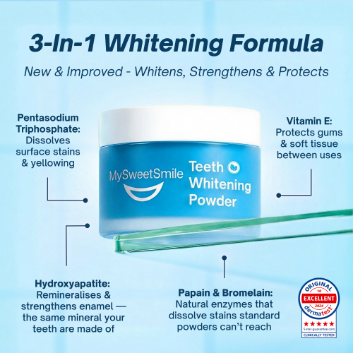 MySweetSmile Teeth Whitening Powder - Dentist Approved 2