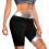 High Waist Compression Workout Shorts For Women Butt-Silver M 1