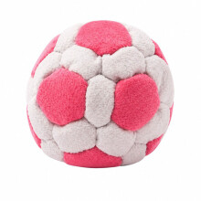 Creative Football Shape Punching Bag Soft Plush-pink white