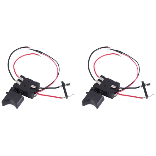 2X  7.2 V - 24 V 16A Electric Drill Control  Cordless Trigger  with Small Light for Power Tool