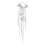 Everlasting White Artificial Bridal Bouquet Realistic-White 1