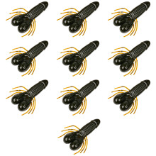 10Pack Slow Sinking Artificial Plastic Lures High-Color D 5.8cm