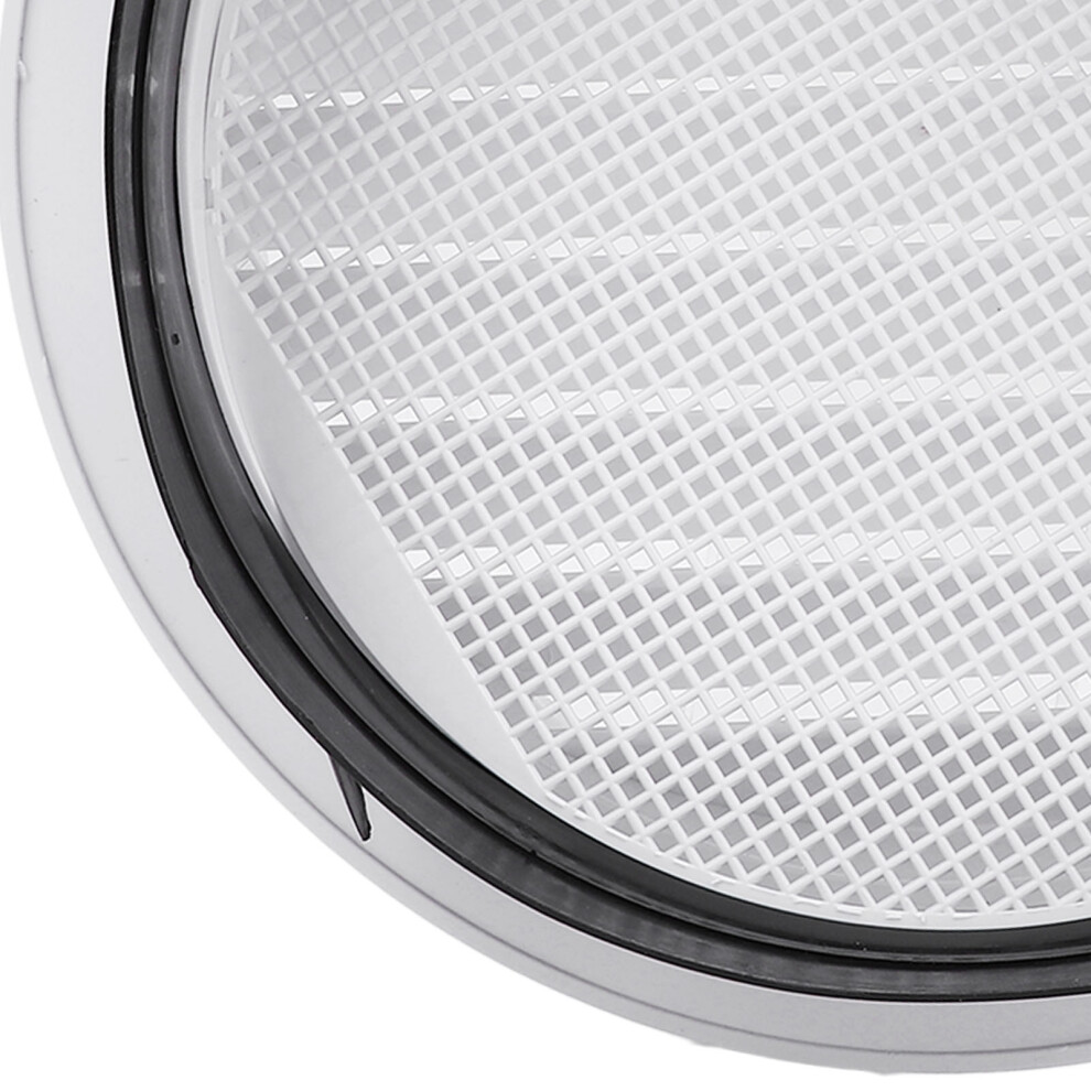 200mm White Plastic Round Vent Grille