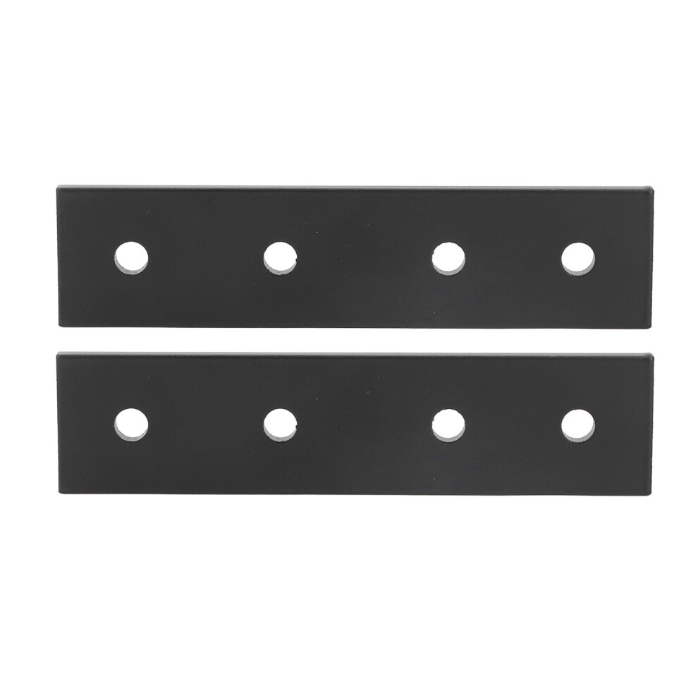 Flat Metal Brackets 4 Hole Aluminium Pack