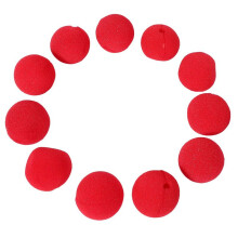 40Pcs Adorable Red Sponge Clown Nose for Party Wedding Decoration Christmas Halloween Costume Magic Dress