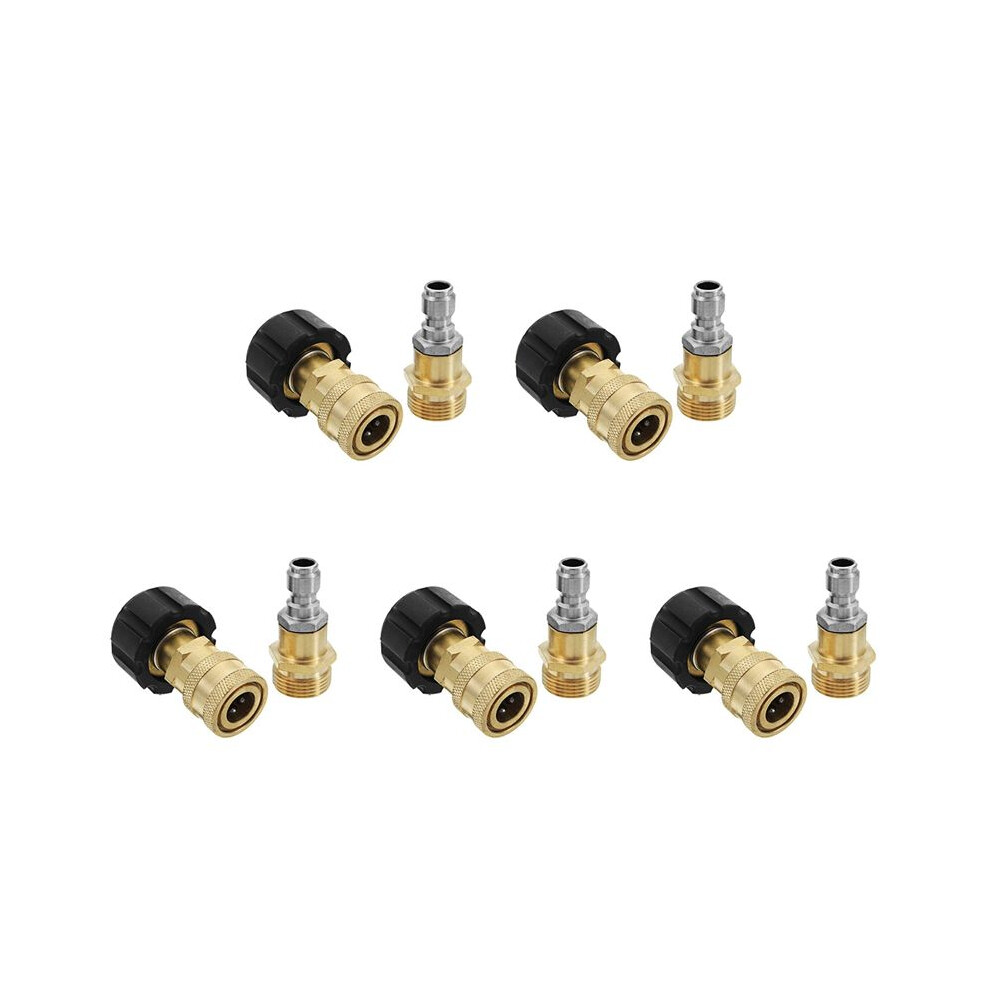 5X High Pressure Washer Foam Washing Machine M22 Threaded Nozzle Quick Connect Connector 6034124958712