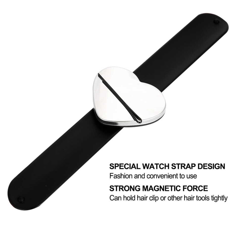 Flexible Magnetic Wristband for Hair Clips