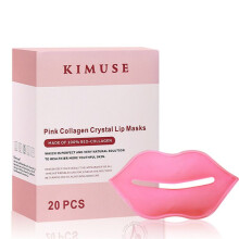 KIMUSE 24-Karaats Gouden Oogmasker Onder de Ogen Collageenpasta Hydraterende Lipmasker Liptextuur Lipverzorging Kristallen Lipmasker (20 Stuks)