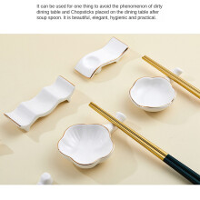 1 Stuks Keramische Eetstokjes Rust Stand Nordic Stijl Sticks Houder Vork Stand Servies Houder ()
