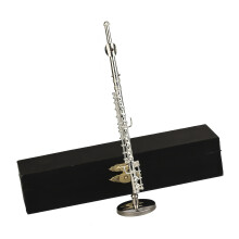 Miniatuurfluitmodel met standaard en kofferfiguren-11CM