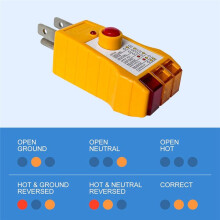 Outlet Tester for Grounding Products, Outlet Tester with GFCI, Electrical Receptacle Tester, Plug Tester,USplug