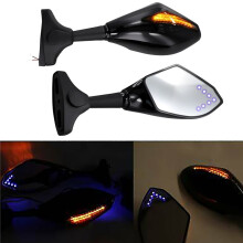 Motorcycle LED Rearview Mirror with Light for YZF R1 R6 FZ1 FZ6 600R R3 R15 R25 YZF600 YZF1000