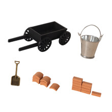 Poppenhuis Accessoires Miniatuur Bouwwagen 1/12 Schaalmodel-A