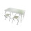 Daniel James Folding Camping Table and 4 Chair Set, Portable Aluminium Picnic Table 6