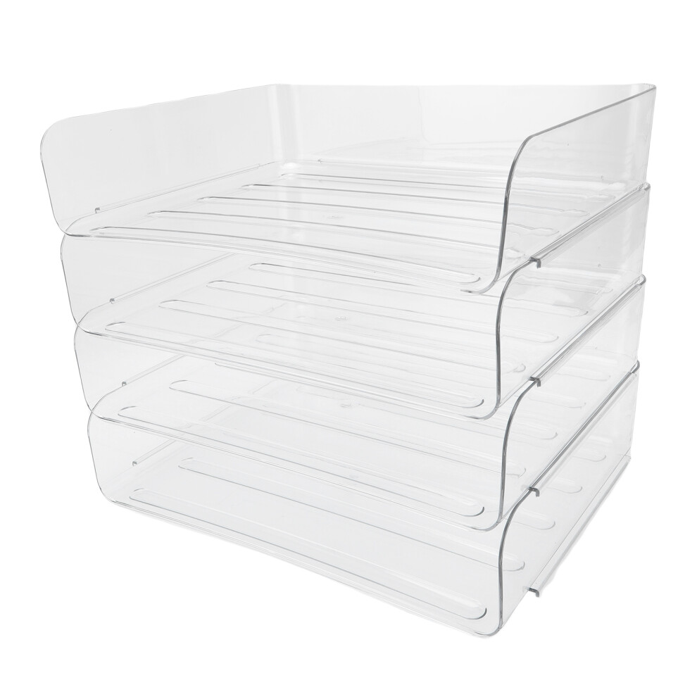 Acrylic 4 Tier Desktop Letter Rack Organiser