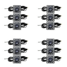 12PCS 100 Degree Camera Module 1MP OV9732 1280x720 USB Free Driver Manual Focus,with 3 Meter Cable for WinXP/7/8/10