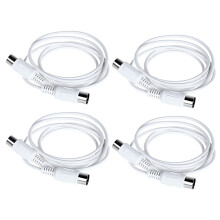4X MIDI Verlaengerungskabel zu Stecker 5 Pin 1.5 / 4.95FT High Quality 5 Pin Stecker auf 5 Pin Stecker