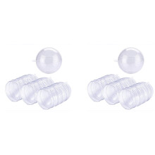 48 Balls/Batch DIY 80mm Christmas Tree Hanging Transparent Transparent Plastic Filled Ornament