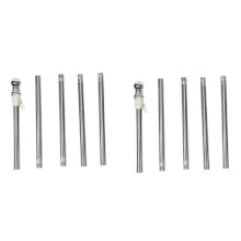 2X Flagpole, Stainless Steel Flagpole, Suitable for House Courtyard Garden, Anti-Rust (Silver Pole Only)