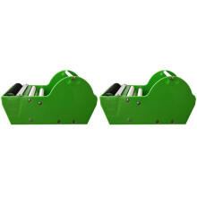 2X Water Activated Gummed Paper Tape Packaging Dispenser Green Paper Tape Cutter for Box Sealing