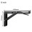 2Pcs Campervan Folding Bracket Table Shelf Motorhome Caravan Black Finish Stainless Steel  Folding Bracket 8