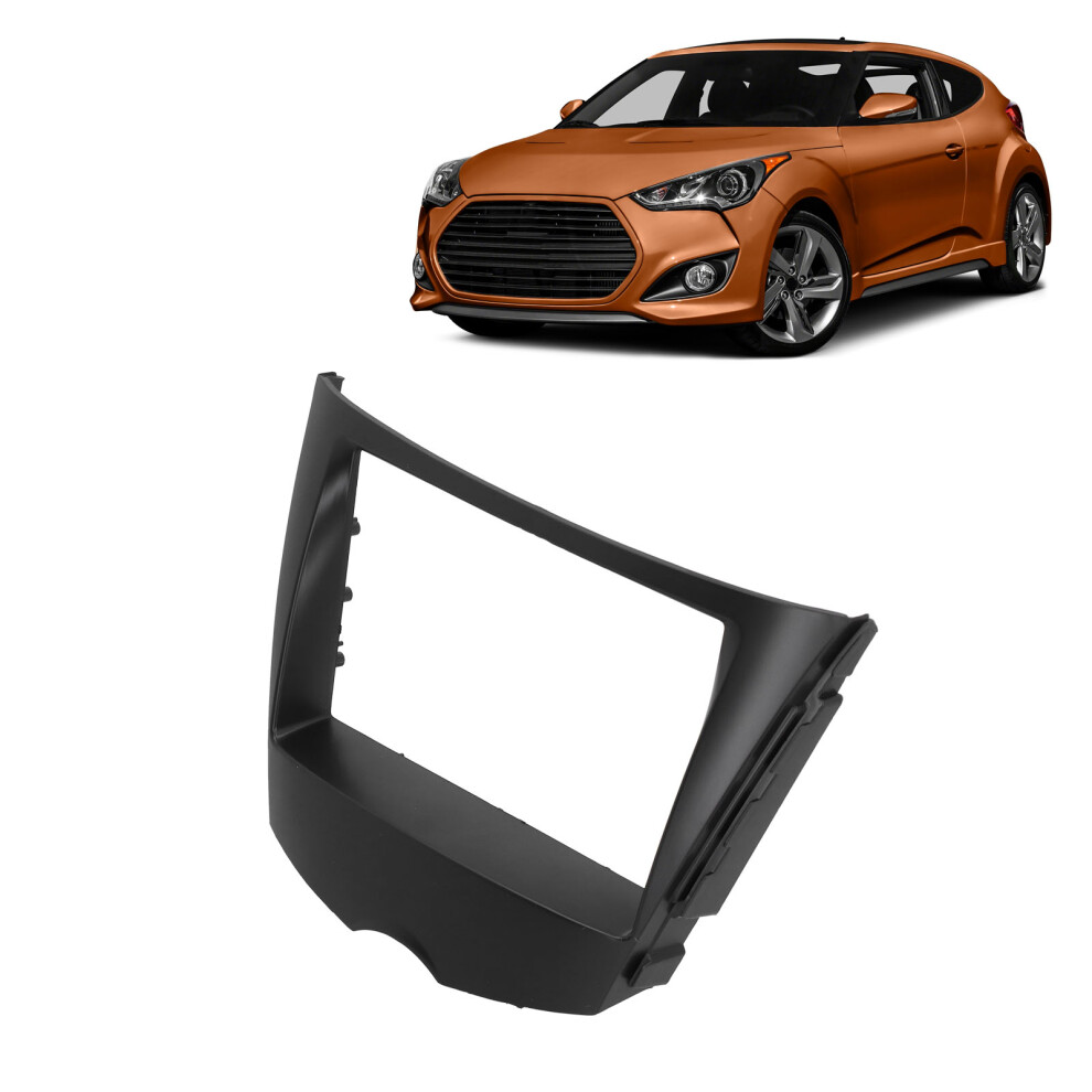 Glossy 2Din Navigation Frame Veloster Black 7055741687792