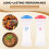 Plastic Salt and Pepper Shakers with Lids Large  Covered Moisture Proof Salt Shaker Pepper Container 4pack 9