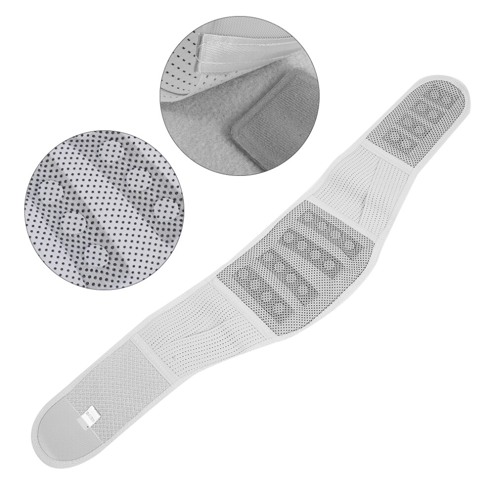 Grey Breathable Lumbar Correction Brace With Magnets