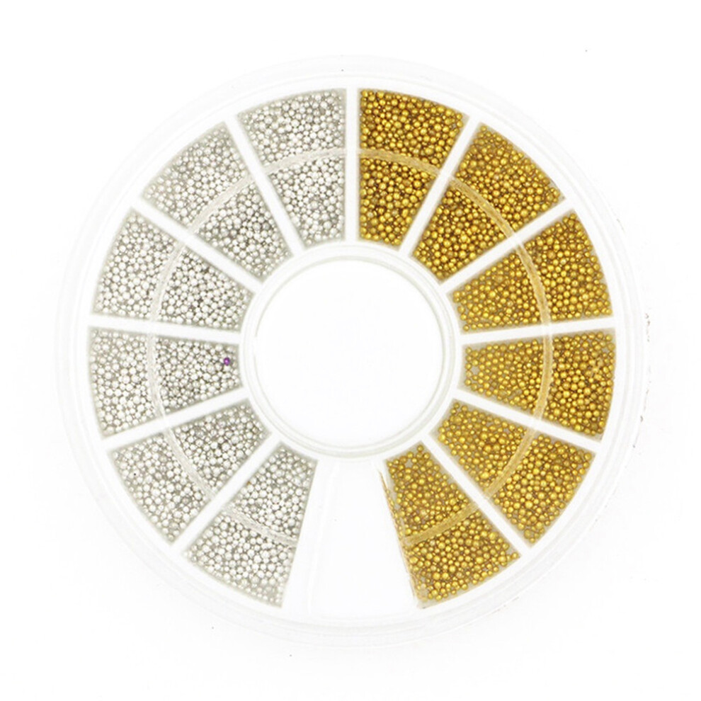 Silver/Gold Caviar Nail Art Beads