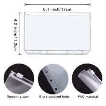 A6 PU Leather Budget Binder Aurora Design