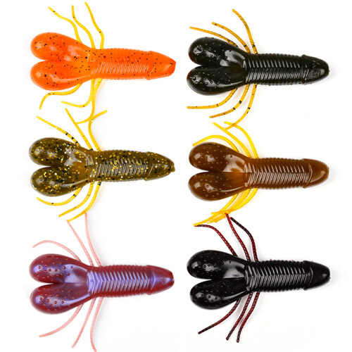 10er Pack realistische Action Soft Baits Buoyance-Farbe B 5cm 1