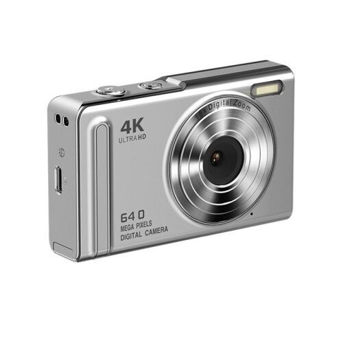 4K Digital Camera LED Flash 64MP HD Pixel Retro Ccd Portable Card Entry-Level Camera Auto Focus D