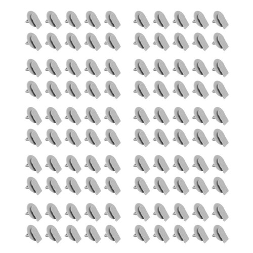 100X  Flare Forming Panel Trim Clips för  för  COOPER Grå 1