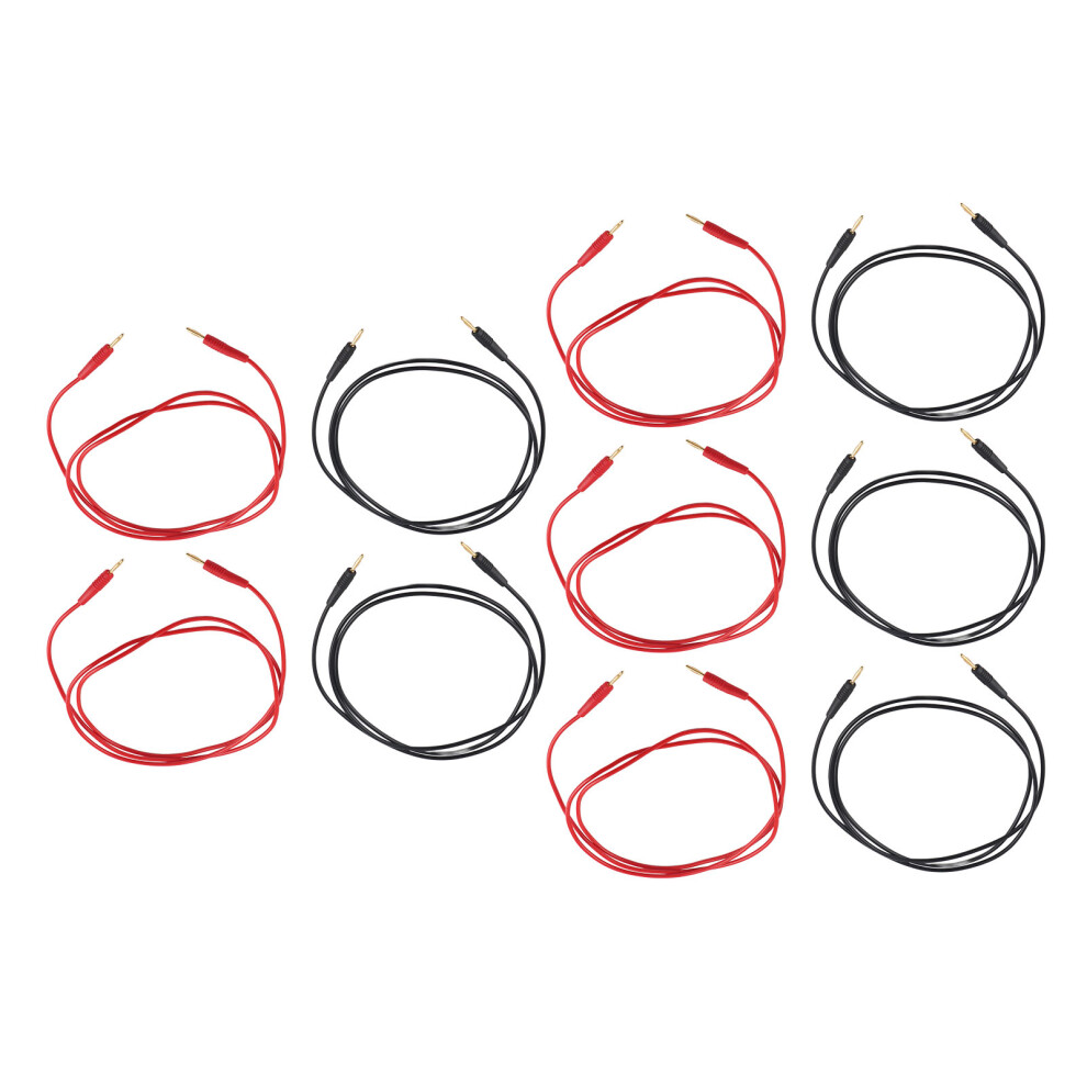 5 Pack Banana Plug Test Cables 30V AC 60V DC