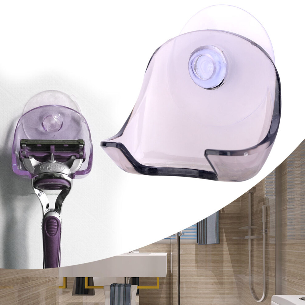Black Plastic Razor Rack Suction Mount