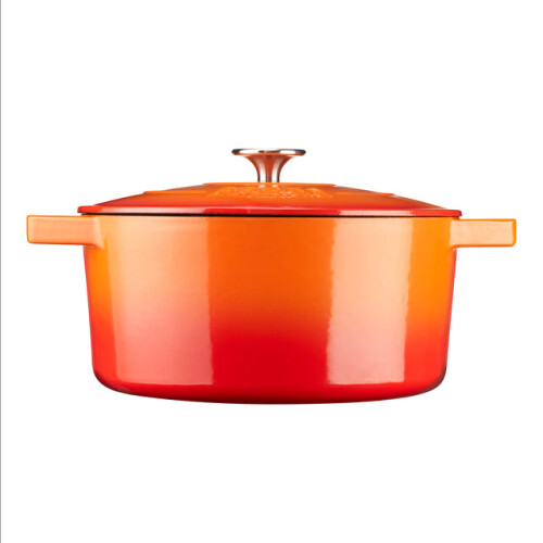Cooks Professional (Orange) Cooks Professional 26cm Cast Iron Casserole 2