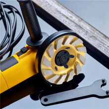 9 Pcs Turbo Row Diamond Grinding Cup Wheel Concrete Turbo Cup Disc Grinder for Sand of Concrete Walls, Floors