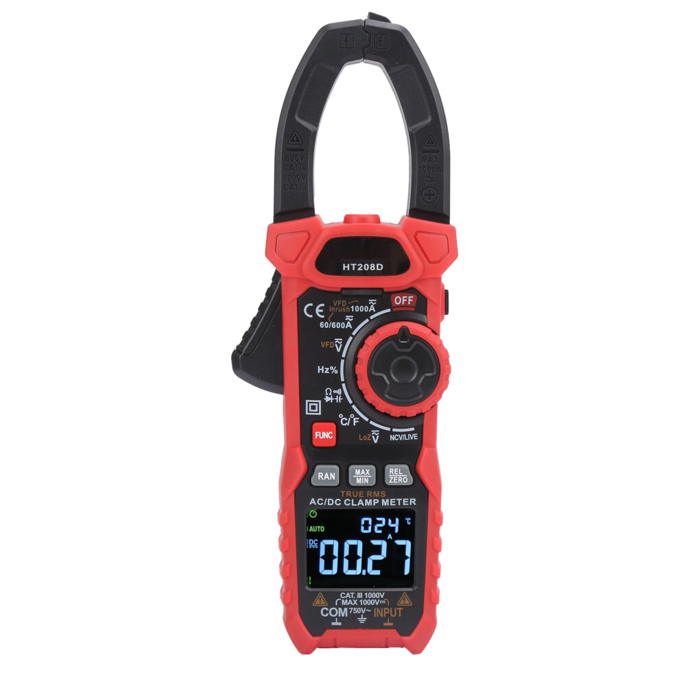 HT208D 6000 Count Clamp Meter AC/DC