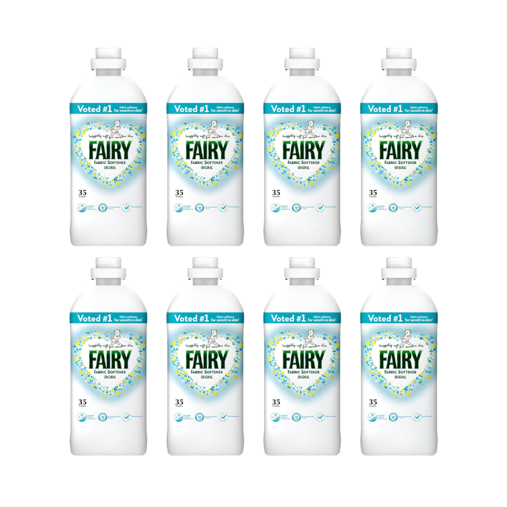 Fairy Non Bio Laundry Fabric Softener For Sensitive Skin 35W (8X 1.155L Bottles)