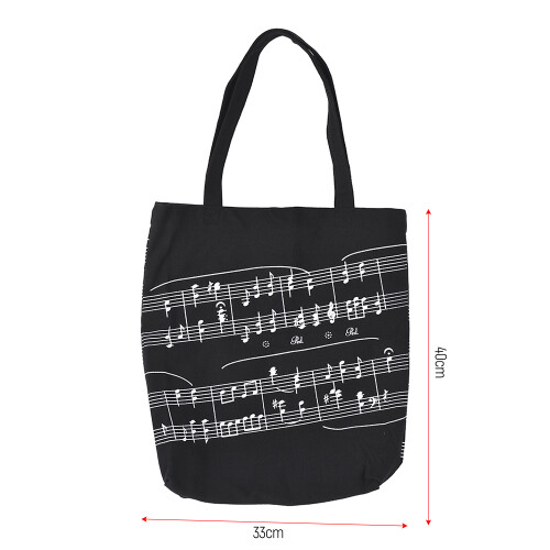 Musical Notation Canvas Tote Bag 2