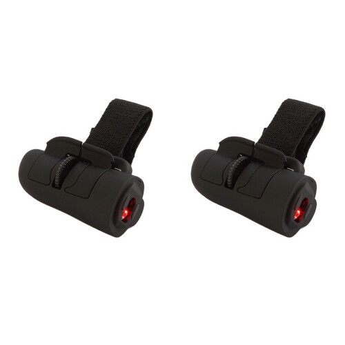 2X  2.4G Wireless Finger Ring Mouse Ergonomic Handheld Optical Travel Mice(Black)