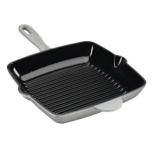 (Grey) Cooks Professional 26cm Cast Iron Skillet Pan