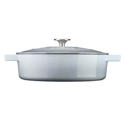 Cooks Professional (Grey) Cooks Professional 28cm Shallow Cast Iron Casserole 2