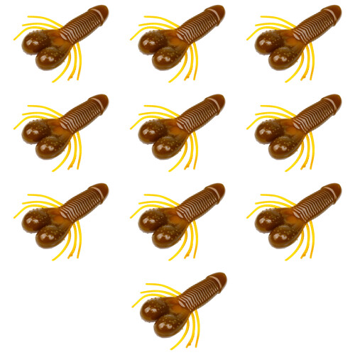 10er-Pack langsam absteigende Kunstköder mit-FarbeE 5cm