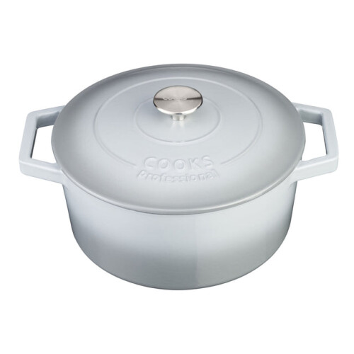 Cooks Professional (Grey) Cooks Professional 26cm Cast Iron Casserole
