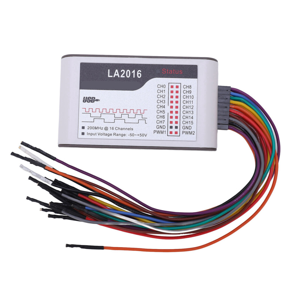 Logic Analyser USB 16Ch 200M LA2016 New